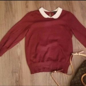 J. CREW PETER PAN COLLAR SWEATER